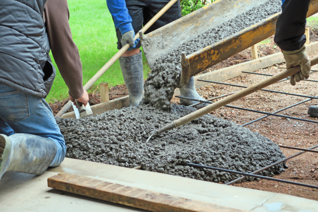 concrete driveway