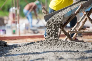 concrete pour in Garland TX